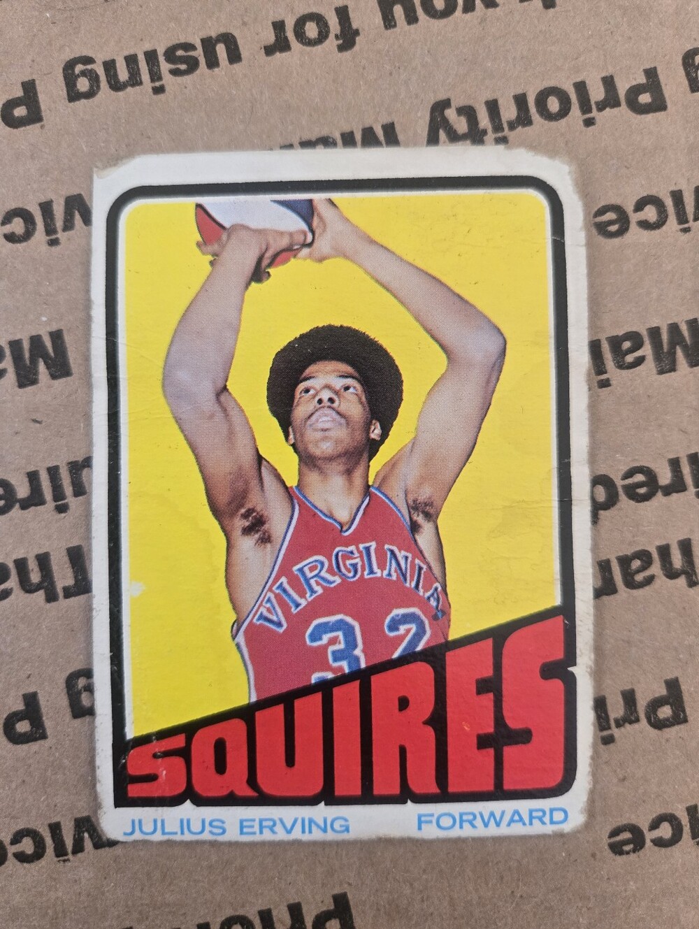 Topps Squires Basketball Card 1972 73 Dr J Julius Erving Rookie